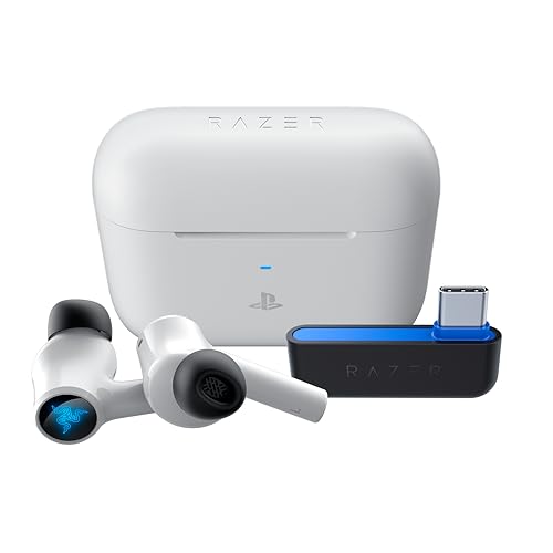 Razer Hammerhead HyperSpeed - Écouteurs Gaming sans Fil Multiplateforme pour PlayStation (Sans Fil HyperSpeed, Réduction Active du Bruit, Bluetooth 5.2, Jusqu'à 30H de batterie) Blanc Razer Hammerhead HyperSpeed - Écouteurs Gaming sans Fil Multiplateforme pour PlayStation (Sans Fil HyperSpeed, Réduction Active du Bruit, Bluetooth 5.2, Jusqu'à 30H de batterie) Blanc