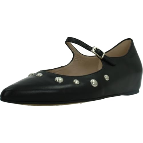 Wonders A3831 Negro chaussures compensées avec semelle amortissante