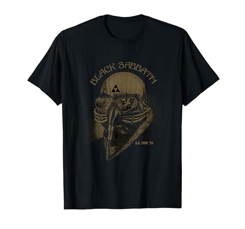 T-Shirt avec Masque Black Sabbath US Tour 78 T-Shirt, Homme, Noir, M