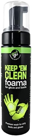 gloveglu Keep 'Em Clean Foama for goalkeeper gloves and football boots, 200ml