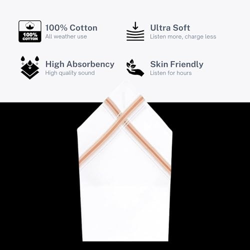 Image of BODYCARE Premium Cotton Handkerchief for Men (Set of 3) with Box | 100% Soft Cotton Hanky | Stylish Rumal for Boys & Men | Daily & Formal Use