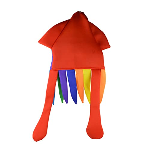 Gadpiparty 3 Pçs Festa Adulta Polvo De Pelúcia Crianças Cocar Traje Cosplay Lula Do Mar Boné De Nata