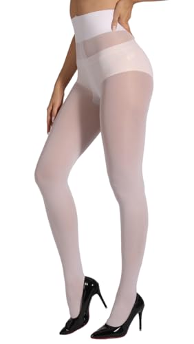 Image of Indestructible Tights for Women, Rip Resistant Durability T-Crotch Pantyhose Semi Sheer High Waist Stockings