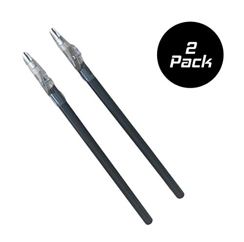 Revo Barber Pencil (Black) - {2 Pack} - Tracing Tool/Guide for Beard, Hairline, and Goatee - Outliner Detailing Kit For Styling & Beard Shaping - Hair Cutting Tracer - Grooming Guide - Barber Supplies