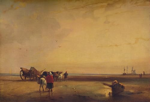 Impresiones de lienzo Richard Parkes Bonington con acabado artístico y nítido de 60x90cm