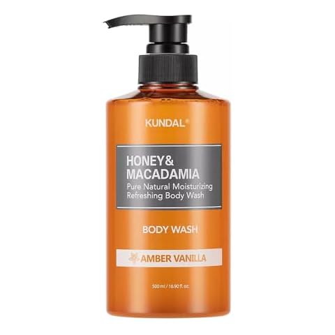Kundal Amber Vanilla HONEY & MACADAMIA Body Wash Cover