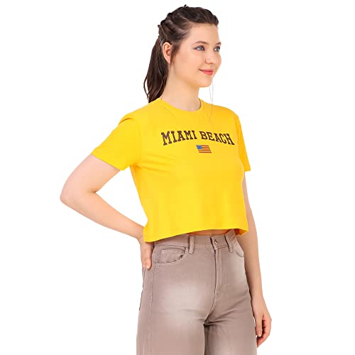 Image of Malachi Women Printed Crop T-Shirts