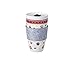 Villeroy & Boch Coffee to Go Collection Toy's Delight Christmas Pattern, 11.75 oz Travel Coffee Mug, White, Red, Colorful, Christmas Design