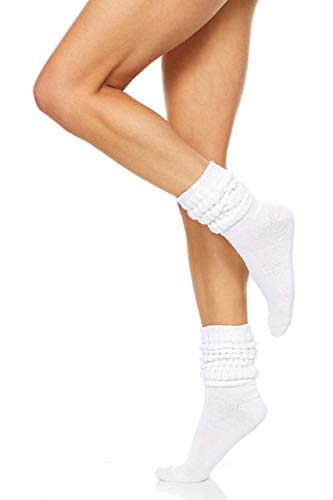 Yacht & Smith Extra Thick Slouch Socks For Women, Extra Heavy Slouchy Ladies Cotton Crew Boot Socks #TOP1