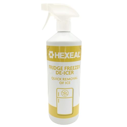 Hexeal Freezer De-Icer 1L – 1L Spray Bottle of Freezer De-Icer, Quick Removal of Frost & Ice for Fridges & Freezers – Prevents Ice Build-Up & Increases Efficiency