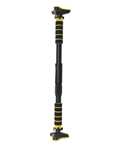 Image of DOORWAY PULL UP BAR FOR HOME WORKOUT, ADJUSTABLE NO-SCREW MECHANISM, NON-SLIP FOAM GRIP, HEAVY DUTY 200KG LOAD CAPACITY, UPPER BODY EXERCISE EQUIPMENT FOR MEN AND WOMEN