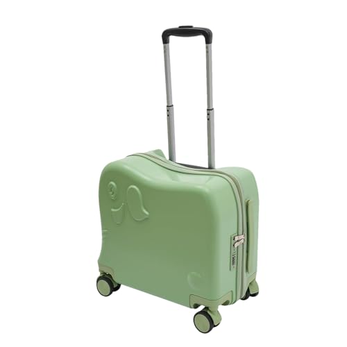 Maleta para niños, equipaje infantil con ruedas - Maletín con ruedas para niños pequeños capacidad equipaje de mano niños | Mango ajustable Maleta infantil Equipaje de mano artículos de tocador, Verde