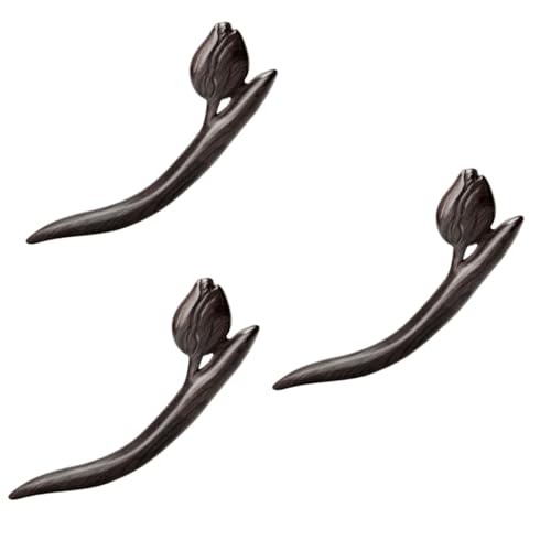 Épingle à chignon bois vintage pour coiffure stable sans abîmer les cheveux