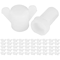 Ventilador Granja Pollos Simlug Tornillo de línea de flotación de 50 Piezas, Tornillo de línea de flotación de Pollo de Granja de ventilación de línea de flotación, Granja para Pollo(Large Screws)