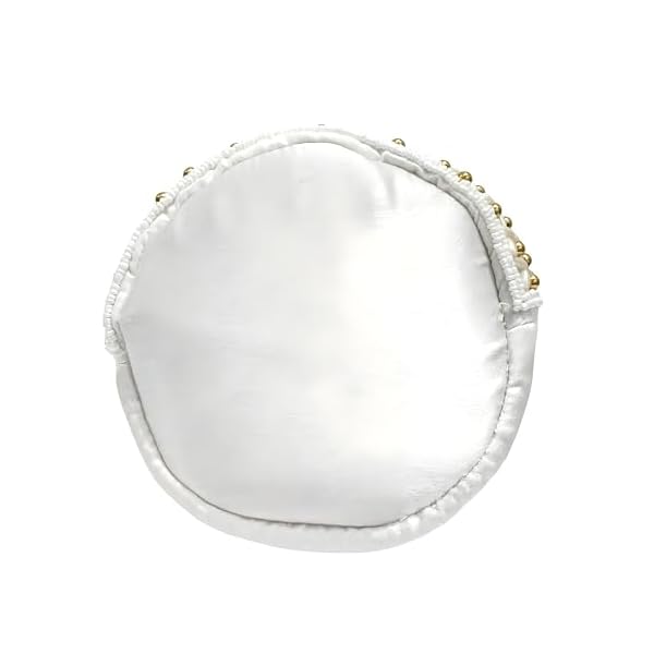 Amerie Fashions Women's Embroidered White-Gold Floral Potli Bag Purse for Party Wedding - Image 5