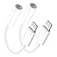 [Apple MFi-Zertifiziert] 2 Pack Adapter iPhone Kopfhörer, Lightning auf 3,5‑mm-Kopfhöreranschluss Adapter Aux Audio KlinkeAdapter für iPhone 13/12/11/11 Pro/XR/X/XS/8/8Plus Unterstützt alle iOS