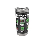 Crypto News Cryptocurrency Coin Things I Do In My Spare Time Stainless Steel Insulated Tumbler