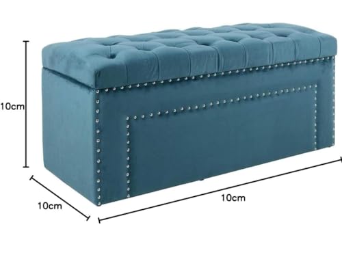 Image of Sofa Couch Poufffe Storage 50 inch Inches Ottoman Tufted seat with Storage Bench Multipurpose Seater for Living Room Guest Room Office