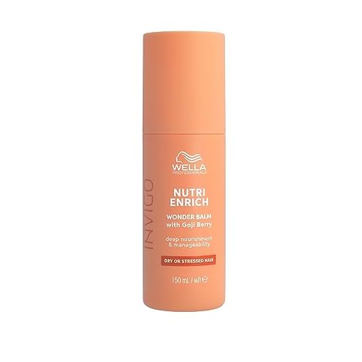 Wella Professionals Invigo Nutri Enrich Bálsamo de Nutrición, Nutre el cabello seco y dañado -anti encrespamiento, Vitamina E, bayas de Goji, 150 ml