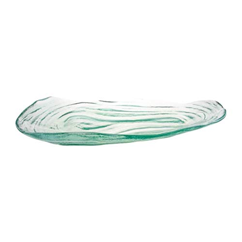 DEFAUS Vaisselle Fruit Basket Fruit Plate grande capacité Fruit Basket Plate Balançoire Fruit Basket Fruit décoratif Envoyer eau Plateau décoratif Hôtel (Color : Transparent, Size : 33 * 18 * 3cm)