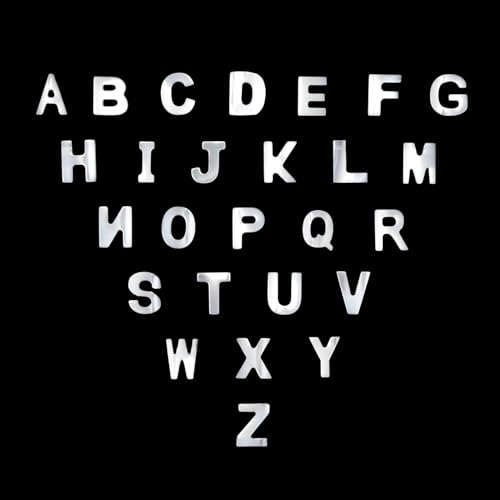 Image of Mother of Pearl Shell 10mm Double Sided A-Z English Charms Alphabet Shaped 26pcs English Letter DIY Jewelry Making Beads