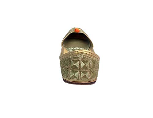 Image of Women Khussa Shoes Punjabi Jutti Rajasthani Joti Mojari Mojri