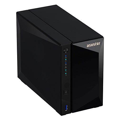 Image of Asustor Drivestor 2 Pro AS3302T 2 Bay NAS Server - Network Storage Enclosure, Quad Core 1.4 GHz CPU, 2.5 GbE Port, 2 GB DDR4