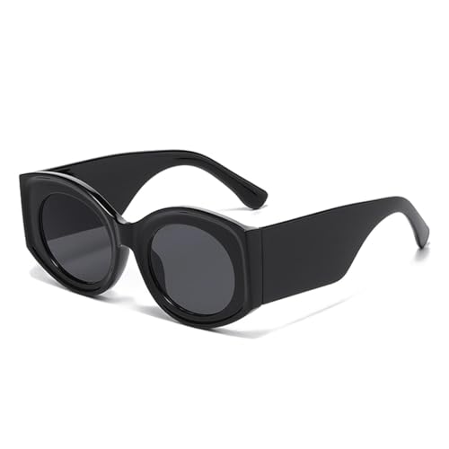 Lunettes de soleil ovales surdimensionnées femme UV400 rétro vintage - accessoire été tendance