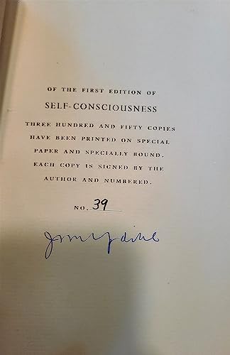 Self-consciousness: A Memoir 0394577957 Book Cover