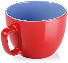 Tazza Extra Jumbo 860 ml Crema Shine, Rosso