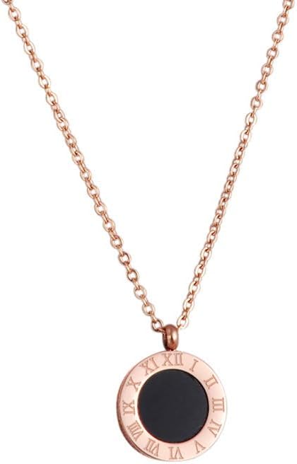 MYKI Classy Roman Numbers Pendant Chain For Women & Girls