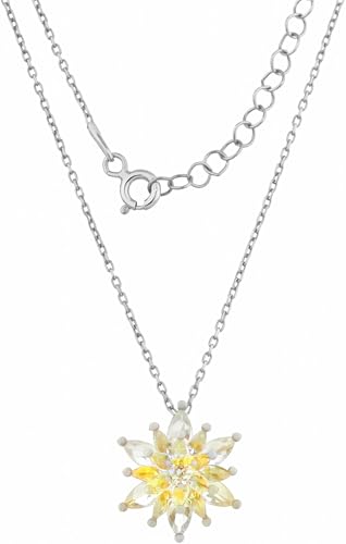 Enstaka stycken® halskedja ren lotus berlock I 925 sterlingsilver belagd med rodiumpläterad med 14 roséguld/14 K guldpläterad I silverkedja med...