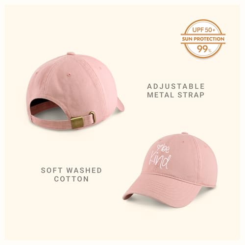 Image of ChoKoLids Be Kind Fashion Dad Hat Cotton Baseball Cap Polo Style Low Profile