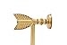 Creative Co-Op Decorative Cast Metal Arrow Bookends, Gold, Set of 2 Pieces