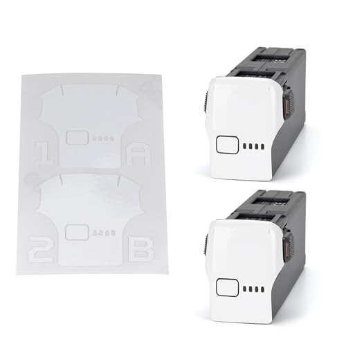 WRAPGRADE Skin Stickers Compatible with DJI Avata 2 Two Batteries (Racing White)