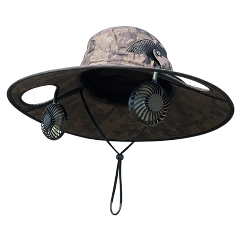 Chapeau avec ventilateur solaire et LED pour le jardinage, le camping et les sorties d'été