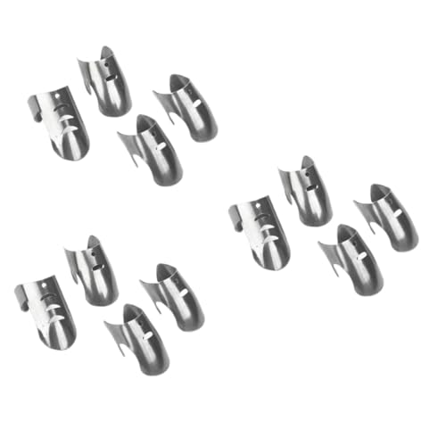 STOBAZA Sets Finger Protectors for Cutting Stainless Steel Adjustable Fit for Small and Large Hands Kitchen Chop Guard Pcs