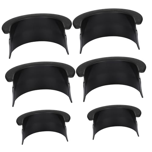TOYANDONA 6 Piezas Forros de Bolsillo para Mesa de Billar de Plástico Duradero Negro Esquineros y Laterales Accesorios Prácticos para Mesa Billar Estándar Fácil Instalación sin Olores para