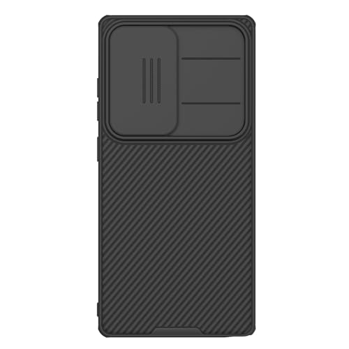Image of Nillkin Case for Samsung Galaxy S25 Ultra (6.8 inch Inch) CamShield Pro Slider Camera Close & Open Double Layered Protection TPU + PC Black Color