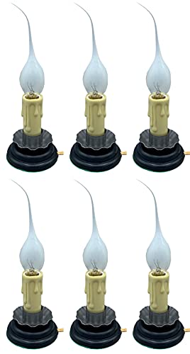 Creative-Hobbies-Rustic-Country-Candle-Lamp-OnOff-Switch-Metal-Trim-Plug-in-5-inch-Tall-Overall-6-Pack Creative Hobbies Rustic Country Candle Lamp OnOff Switch Metal Trim Plug in 5 inch Tall Overall 6 Pack
