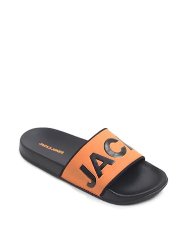 Image of JACK&JONES Men's Logo Print Pool Sliders