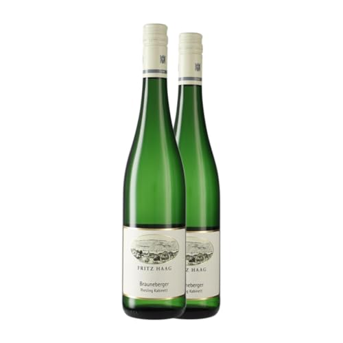 Fritz Haag Brauneberger Kabinett Riesling Mosel 75 cl Vino blanco (Caja de 2 Botellas de 75 cl)