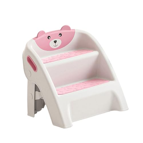 Taburete compacto en A para baño de niños, base antideslizante, configuración rápida, diseño plegable en 10 segundos, herramienta de entrenamiento para ir al baño, taburete ligero