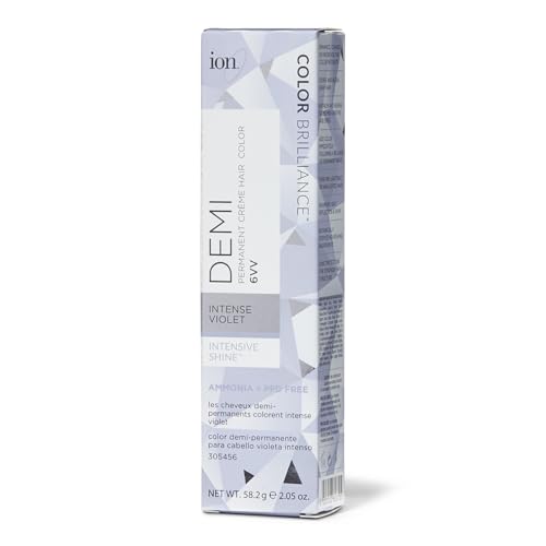 Ion Intensive Shine 6VV Intense Violet Demi Permanent Creme Hair Color 6VV Intense Violet