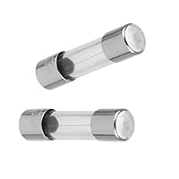 REV Sicherung KFZ - Feinsicherung träge, 1,25A Glassicherung, 2 Stück, 5 x 20mm, Schmelzsicherung silber