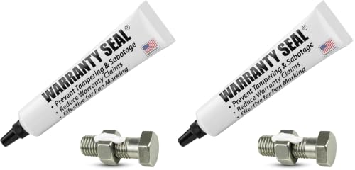 Image of White Torque Seal - Tamper Proof Cross Check Repair & Maintenance Warranty Torque Marker - 1.8 Oz Squeeze Tube Indicator for Bolts & Fasteners - Made in USA (Pack of 2)