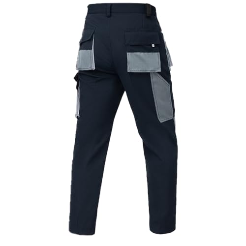 Hawyet Mens Work Pants Patch Work Durable Wear Resistance Multi Pockets Multi Functional Construction Workwear4