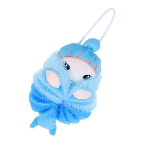 LALADEFIEE Bolas de Baño Infantiles de Malla con Diseño de Animales Esponjas Suaves para Ducha y Baño Material Ecológico Seguro para Piel Sensible con Cuerda para Colgar y Secado Rápido para