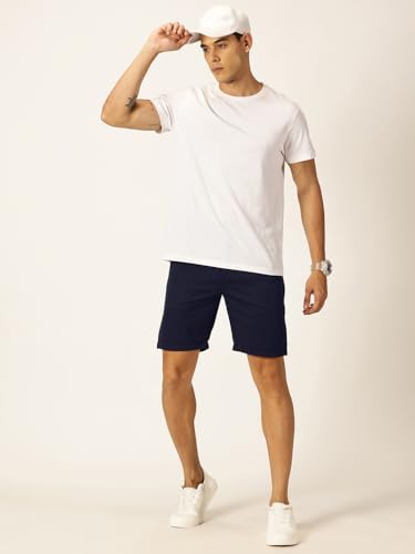 Image of Thomas Scott Men's | Solid | Mid Rise | Light Weight | 100% Cotton | Casual | Chino | Shorts for Men