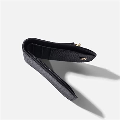 Zipper Small Purse Female Short Mini Money Clip Soft Leather Buckle Student -Thin Purse3